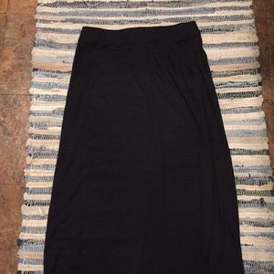 Black ECI maxi skirt